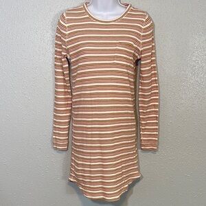 Madewell Striped Long Sleeve Tunic Top – XS – 100% Cotton